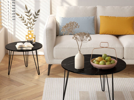 Round Nesting Coffee Table For Living Room (Set of 2)
