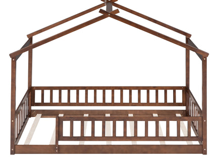 Bed House Bed Frame With Fence