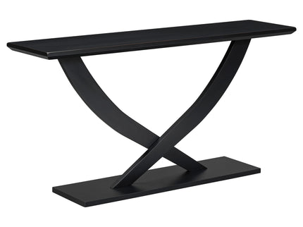 Console Table With Cross Leg Base And Reinforced Support Plate