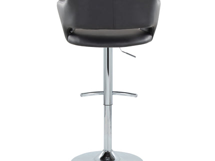 Margarite - Contemporary Ajustable Barstool With Swivel With Rounded T Footrest (Set of 2)