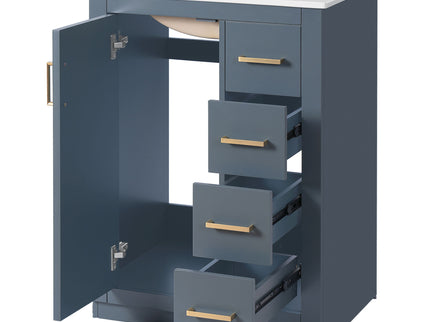 Modern Bathroom Vanity With 1 Door And 3 Drawers