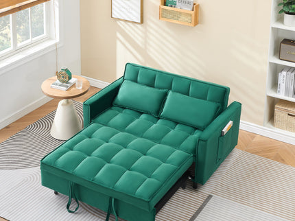 Sofa Bed With Pockets, 3 In 1 Convertible For Living Room