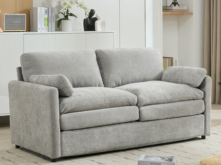 Cozy Upholstered Cushion Loveseat Sofa For Living Room