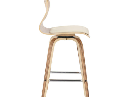 Folia - Mid Century Modern Counter Stool With Footrest (Set of 2)