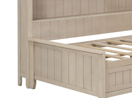 Daybed With Storage Shelves And 3 Drawers