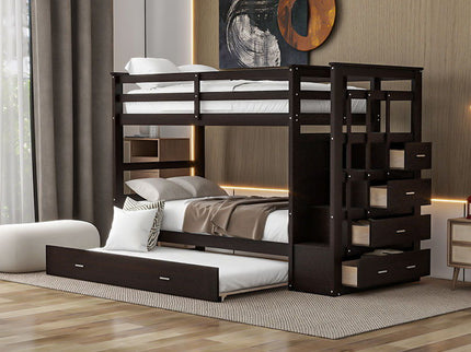 Bunk Bed With Trundle And Staircase