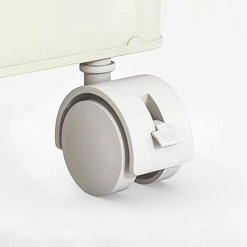 Portable Wardrobe Closet Storage Organizer With Magnetic Doors And Hanging Rod - Cream White