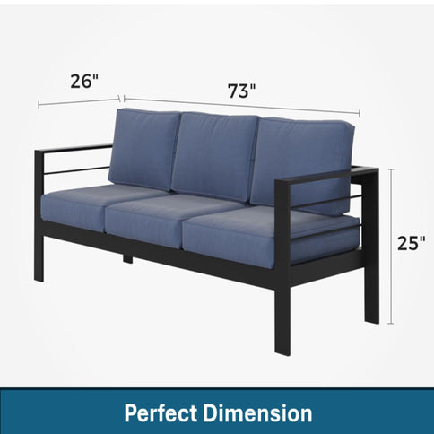 Outdoor Patio Set, All-Weather, Thick Cushions