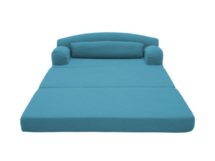 2 Seater Sofa Bed, Compact Foldable Floor Couch