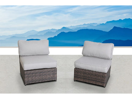 Armless Patio Chair With Cushions