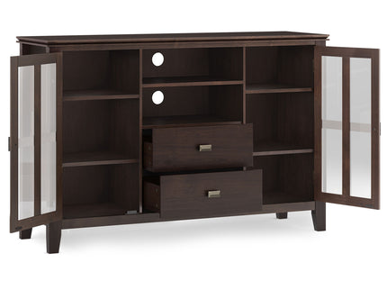Artisan - Tall TV Media Stand - Dark Chestnut Brown
