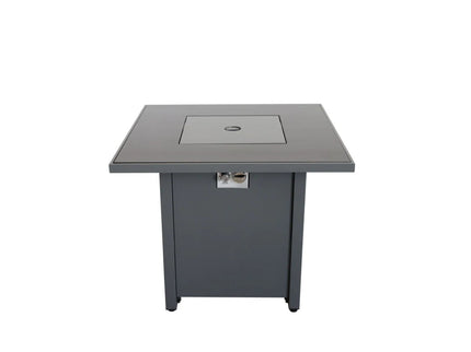Powdercoated Fire Pit With Top - Gray