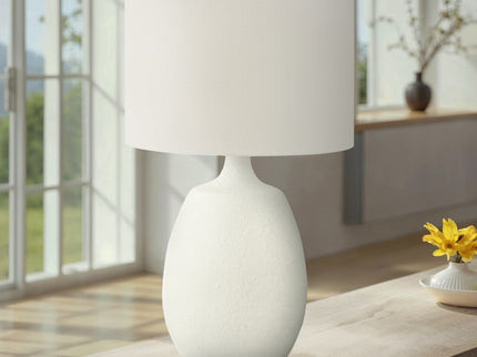 Lighting, Table Lamp, Resin, Contemporary - Cream