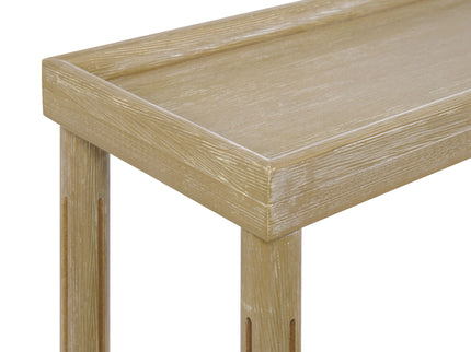 Narrow Side End Tables With Shelf (Set of 2)