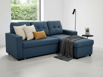 Convertible L Shaped Sectional Sleeper Sofa Bed, Saving Pull Out Couch