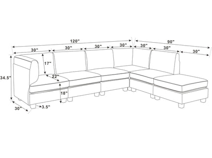 Upholstered Modular Sectional