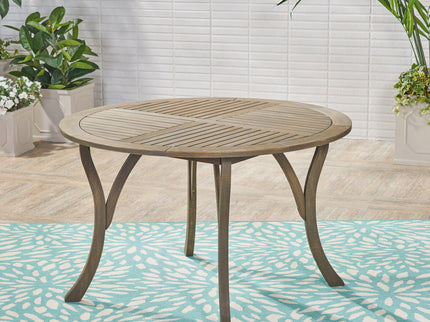 Hermosa - Outdoor Acacia Wood Table Circular Design