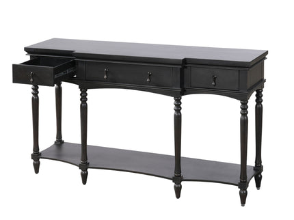 Retro Console Table With 3 Soft Close Drawers