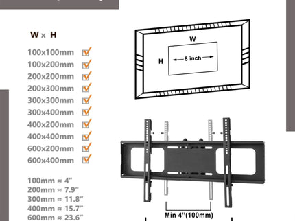 Multi-Function Angle And Height Adjustable Tempered Glass TV Stand - Black