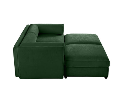 Contemporary Elegant Sofa With Storage And Ottoman