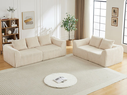 Minimalist Set With Curved Lines & Gently Sloped Backrest
