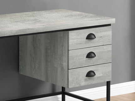 Computer Desk For Home Office, Laptop, 3 Storage Drawers, Contemporary & Moder
