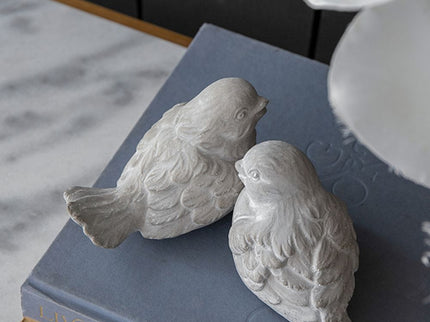 Skye Sparrow Bird Accents (Set of 2) - Antique Gray