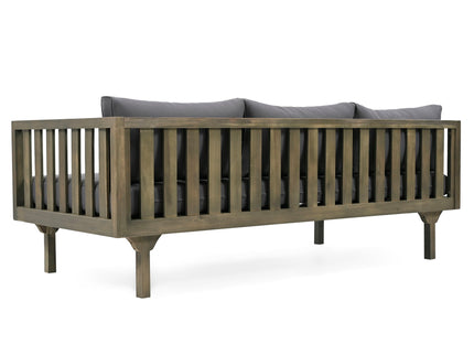 Claremont - 3 Seater Daybed Teak Acacia Wood Water Resistant Cushions