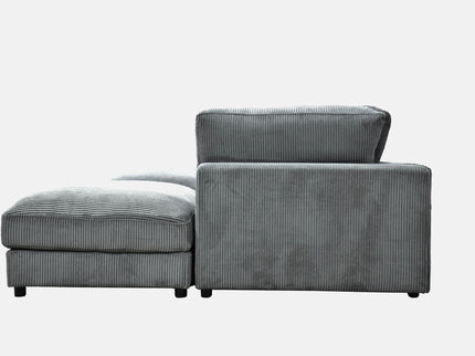 Upholstered Modular Sectional & Custom Configuration And Toss Pillows