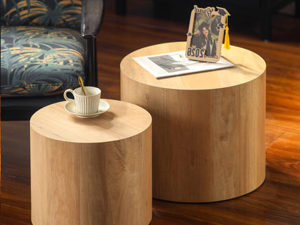 Modern Round Nesting Coffee Table (Set of 2)