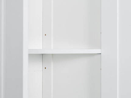 Storage Cabinet With Adjustable Shelves, 2 Doors, Rectangle Design For Bathroom