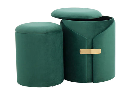 Dahlia - Contemporary / Glam Nesting Ottoman Set