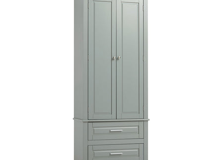 Tall Storage Cabinet With 2 Drawers For Bathroom