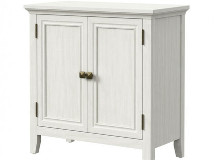 2 Door Buffet Cabinet With Adjustable Shelves - Matte White / Grayish