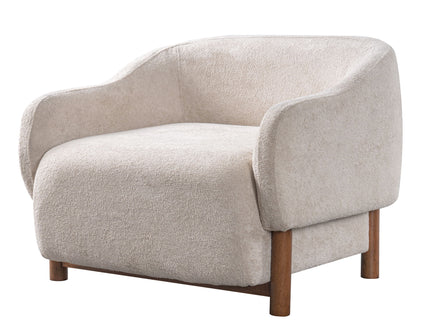Modern Accent Chair With Recessed Arms And Tight Back
