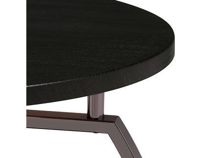End Table With Center Shelf - Dark Gray