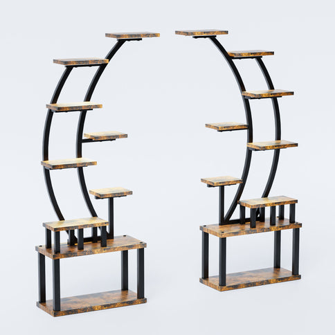 9 Tiered Indoor Plant Stand With 5 Adjustable Grow Lights