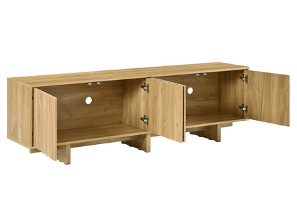 Retro Style TV Stand With Wavy Door