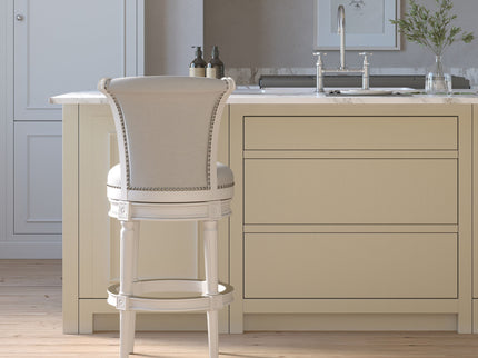 Swivel Barstool With High-Back