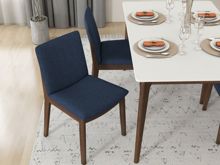 Laura - Mid-Century Modern Solid Wood Dining Chair (Set of 2)
