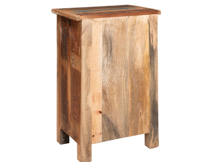 Carved Side Table - Natural