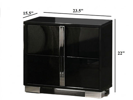 Nightstand With Vertical Handles