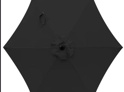 Umbrella With Crank Lift & Tilt, UV-Resistant Canopy For Patio