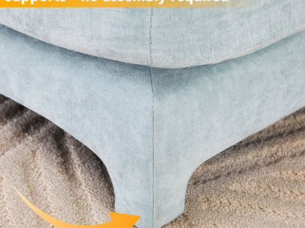 Elegant Sofa With Ergonomic Design And Lumbar Pillows