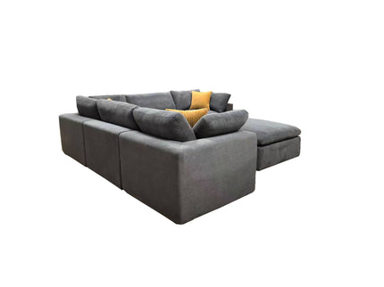 Custom Configuration Modular Sectional & Toss Pillows