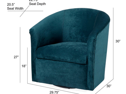 Eden - Swivel Chair With Upholstery And Hardwood Frame