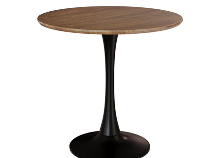 Mid-Century Round Dining Table With Pedestal Base For 2 - 4 People
