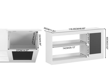 3 In 1 Bookshelf And Toy Storage Cabinet With Chalkboard, Organizer For Playroom Featuring And Spacious Storage - White