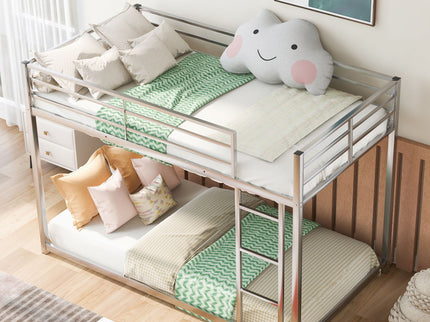 Metal Bunk Bed, Low Bunk Bed With Ladder