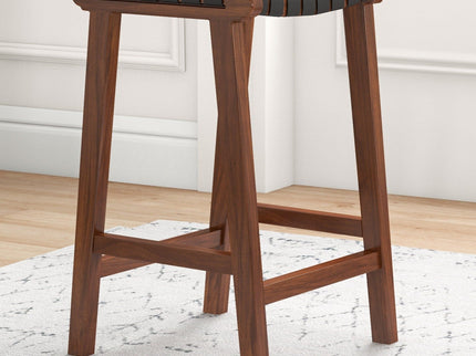 James - Mid-Century Modern Genuine Counter Stool